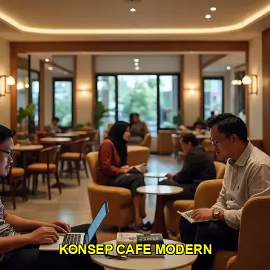 konsep cafe modern
